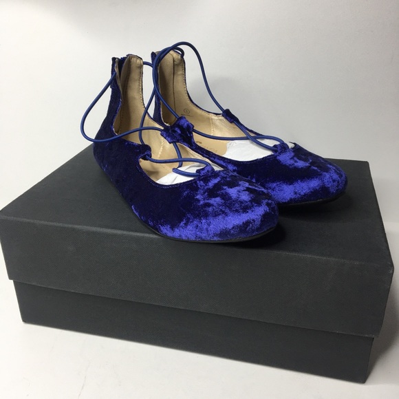 Yosi Samra Miss Shelly crushed velvet ballet flats